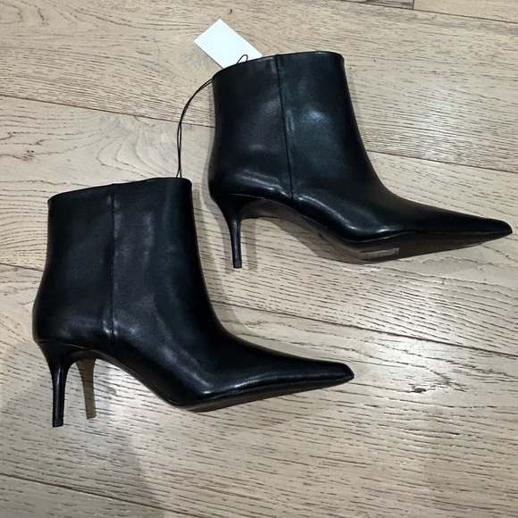🆕 NWT H&M HEELED BOOTS BLACK - Picture 4 of 5